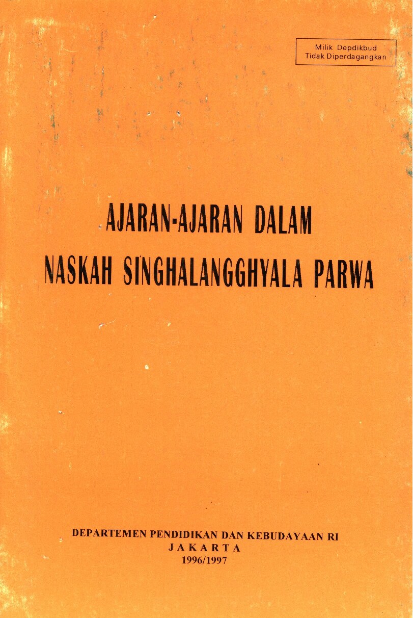 Ajaran ajaran dalam naskah singhalangghyala parwa
