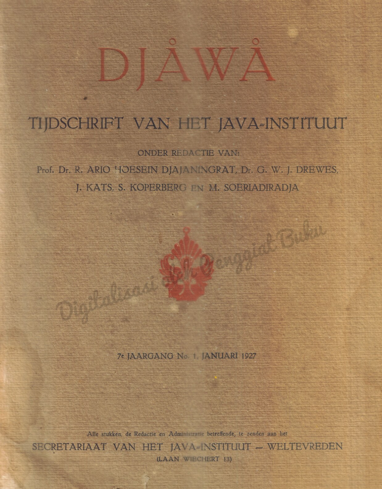 Een Stuk van den Arbeid van Prof. Snouck Hurgronje in het Belang van de Intellectueele Ontwikkeling van het Indonesische Volk