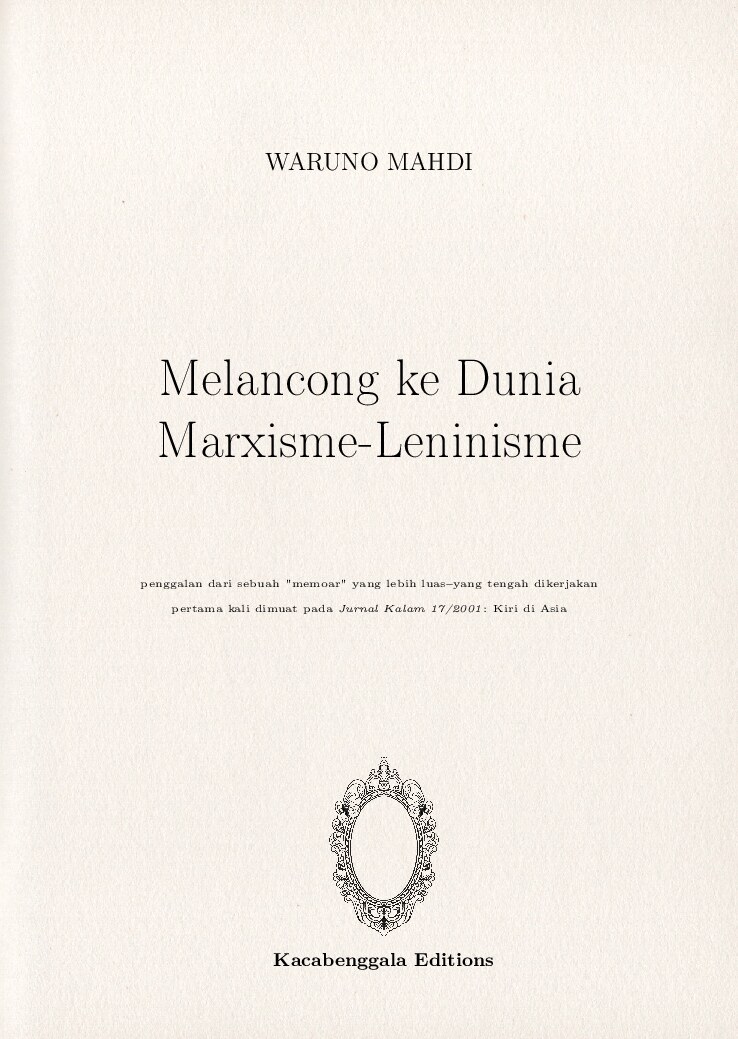 Melancong ke Dunia Marxisme-Leninisme