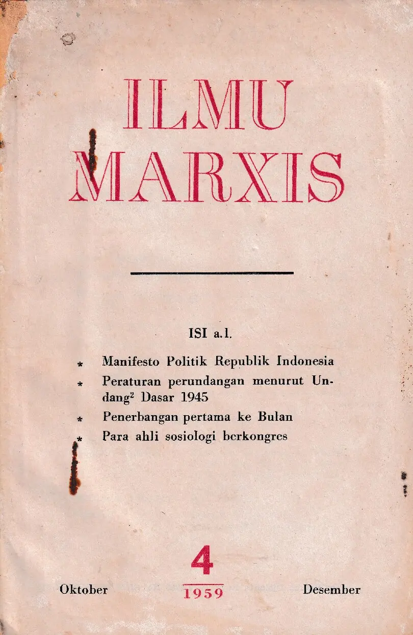 Ilmu Marxis No. 4 Tahun 1959