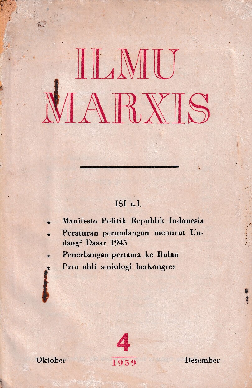 Ilmu Marxis No. 4 Tahun 1959