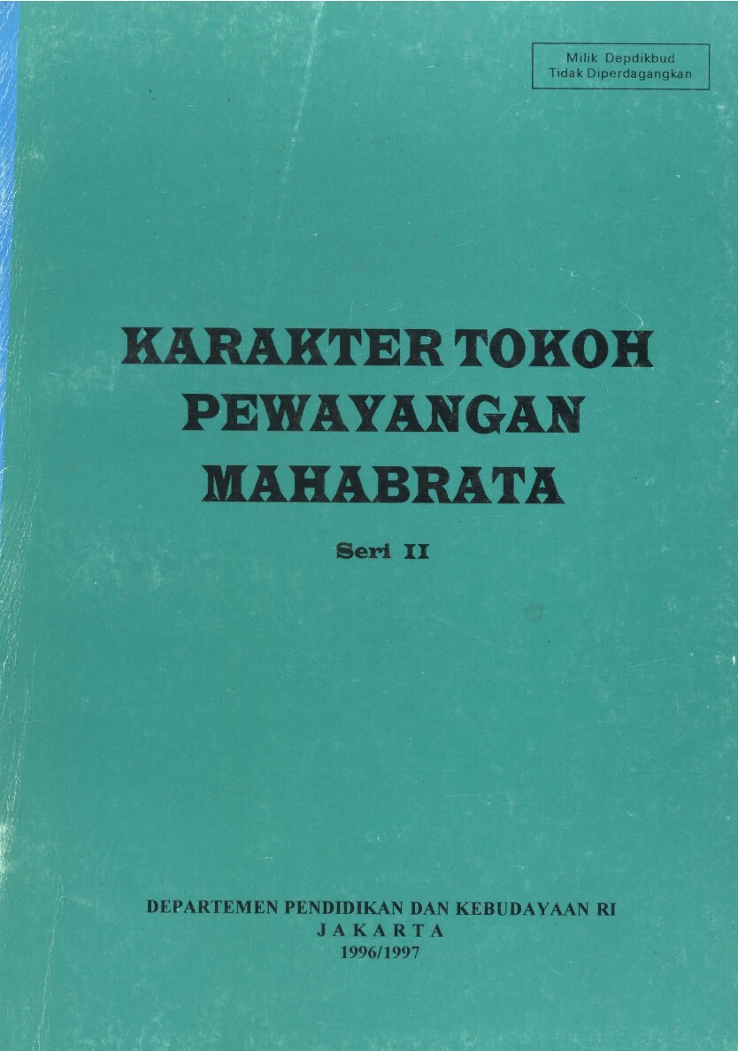 Karakter tokoh pewayangan Mahabrata Seri II