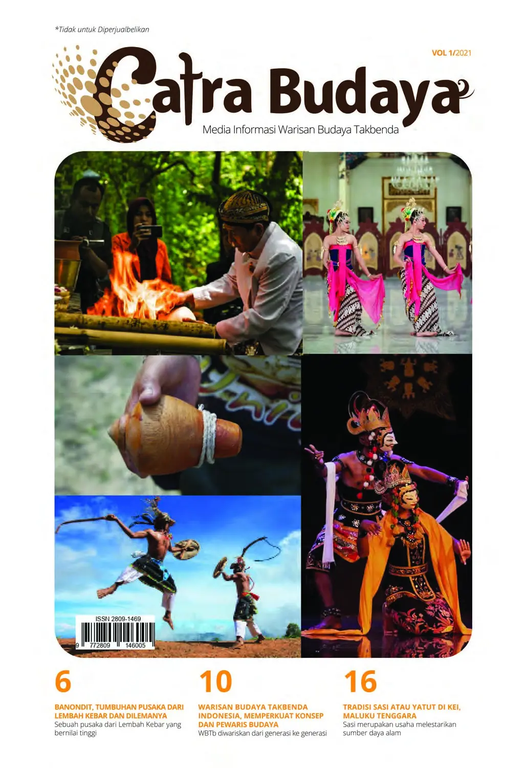 Catra Budaya, media informasi warisan budaya takbenda volume 1 tahun 2021