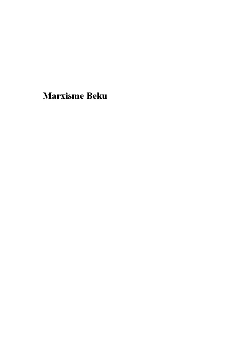 Marxisme Beku