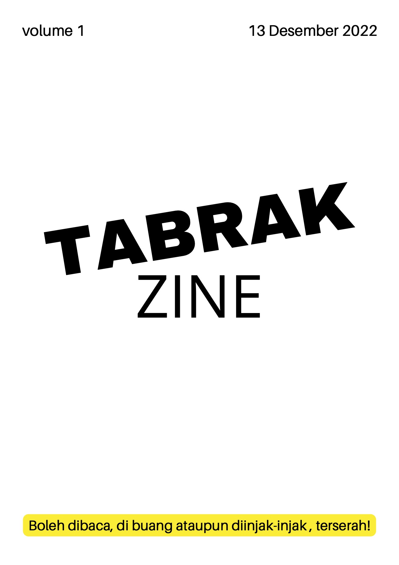 TABRAK ZINE 01