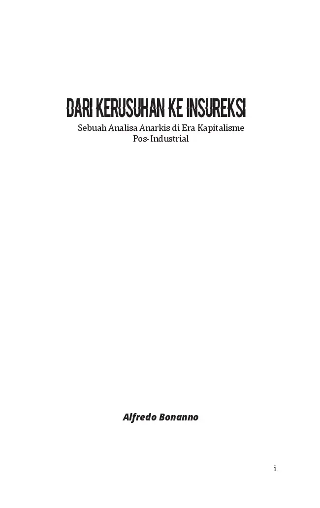 Dari Kerusuhan ke Insureksi
