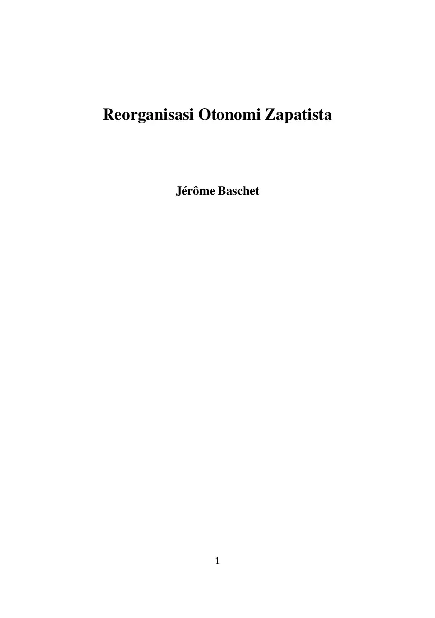 Reorganisasi Otonomi Zapatista