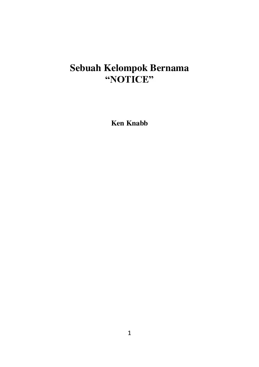 Sebuah Kelompok Bernama "NOTICE"