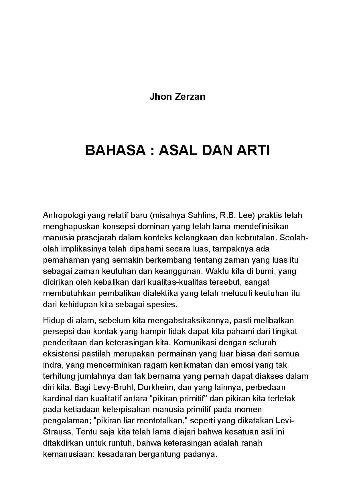 Bahasa Asal dan Arti