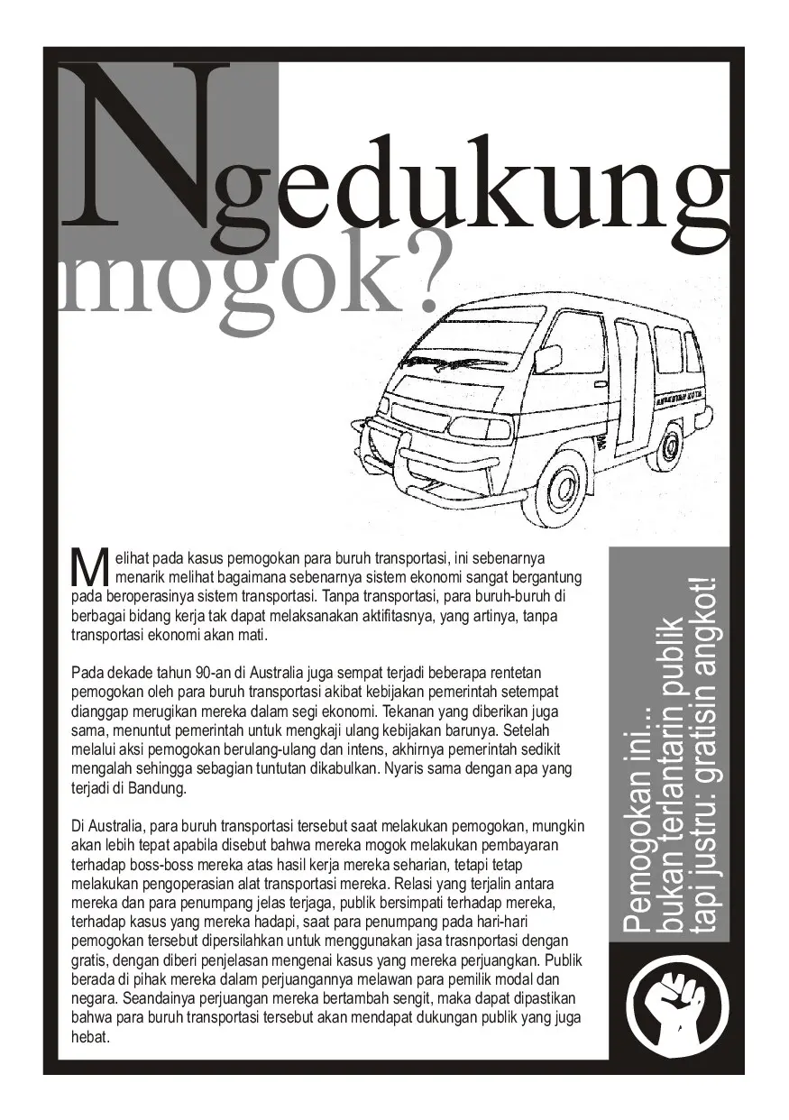Ngedukung Mogok?