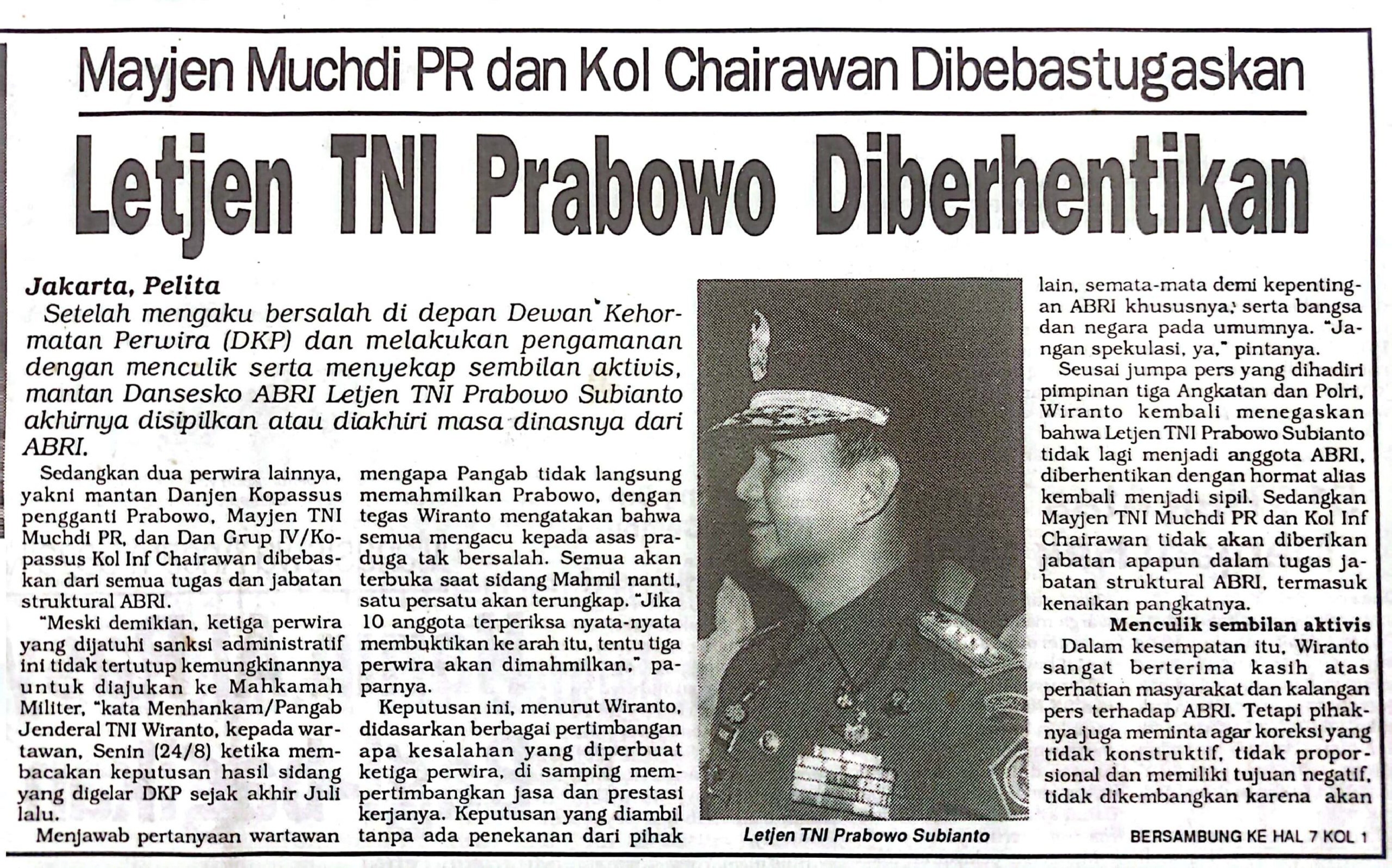 1998-08-25_Prabowo-diberhentikan_Pelita-scaled�