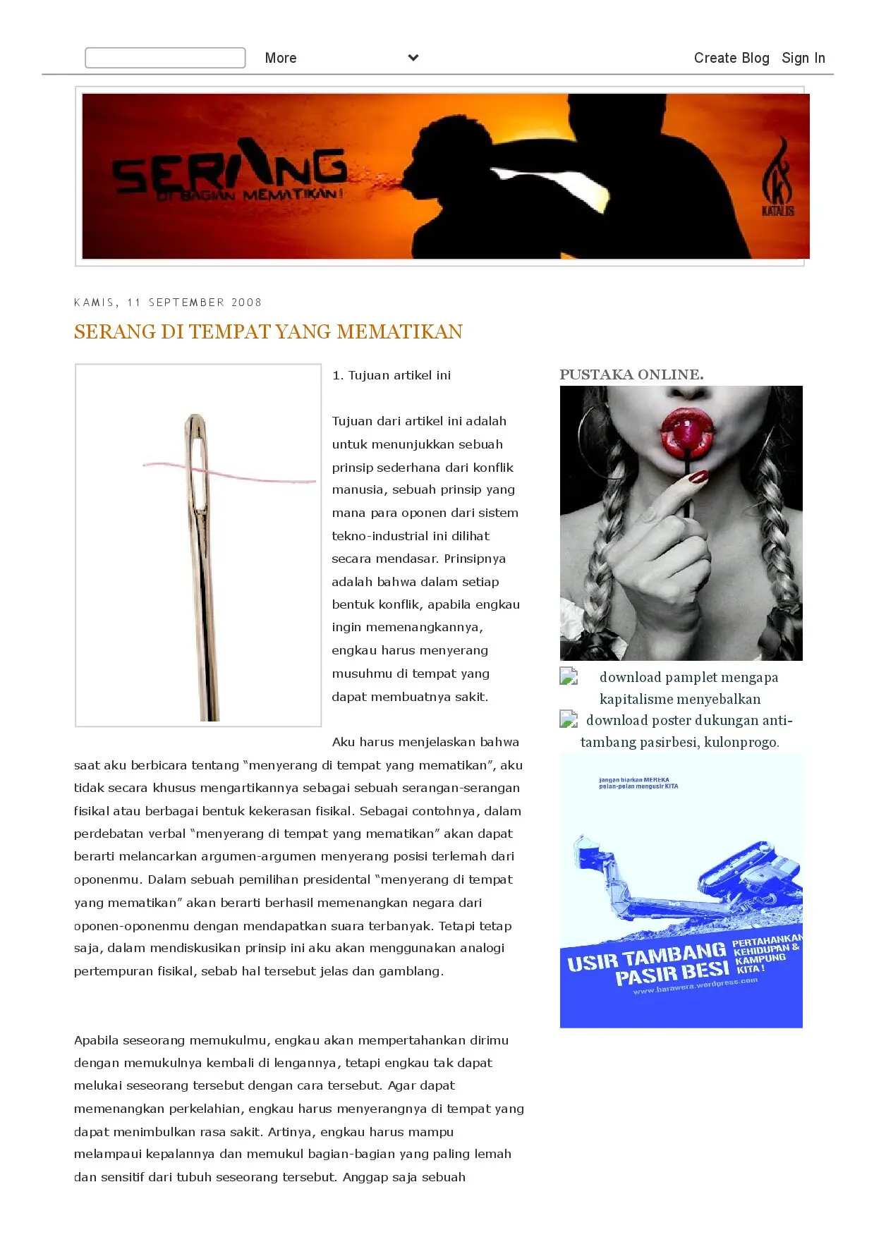 Serang di Tempat yang Mematikan