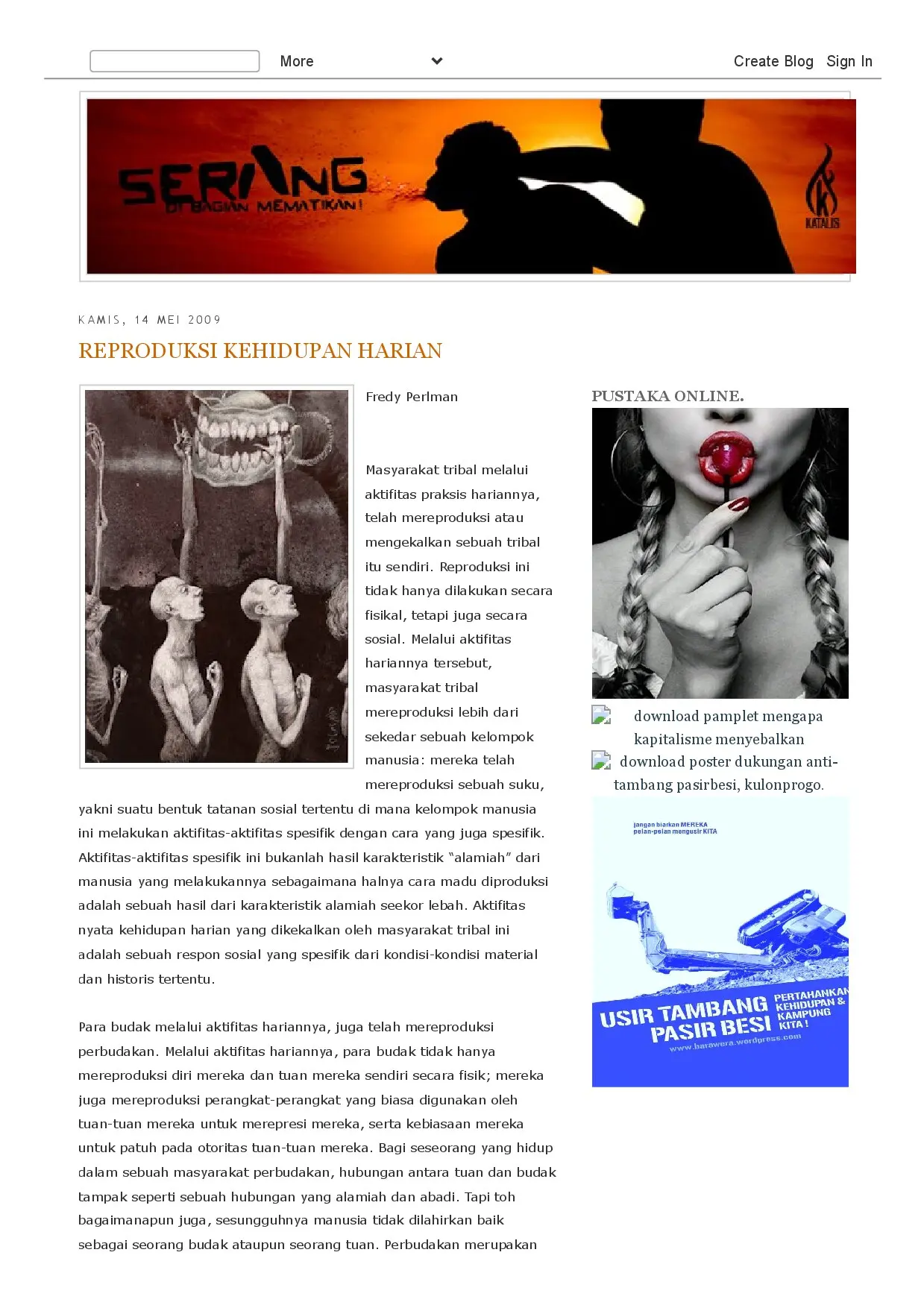 Reproduksi Kehidupan Harian