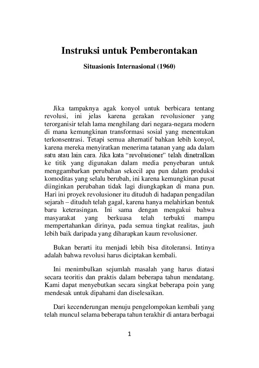 Instruksi untuk Pemberontakan