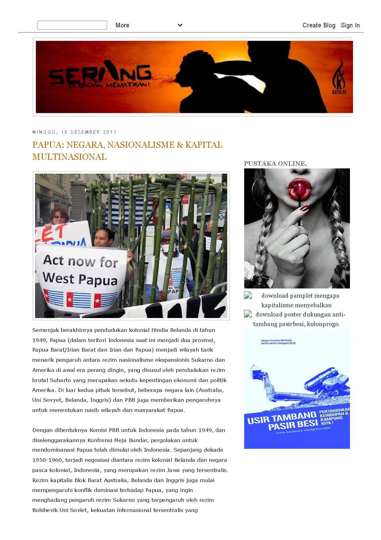 Papua: Negara, Nasionalisme & Kapital Multinasional
