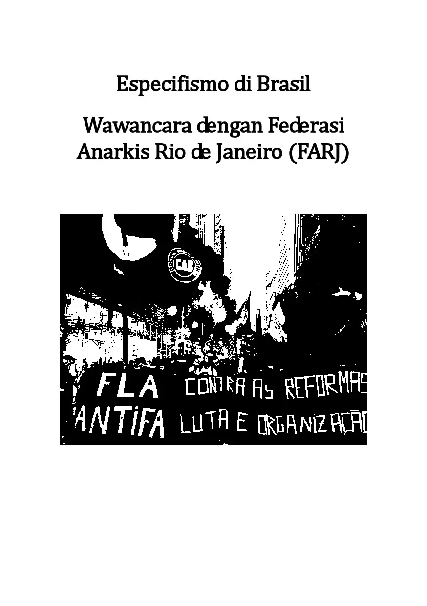 Wawancara dengan Federasi Anarkis Rio De Janeiro