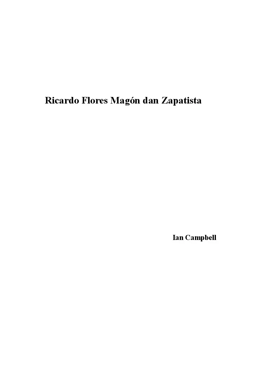 Ricardo Flores Magón dan Zapatista