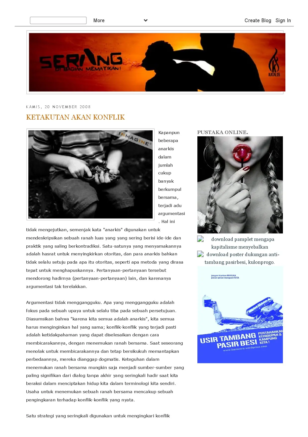 Ketakutan Akan Konflik
