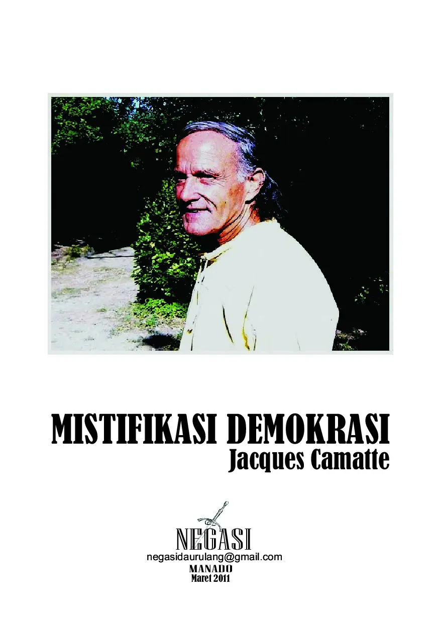 Mistifikasi Demokrasi