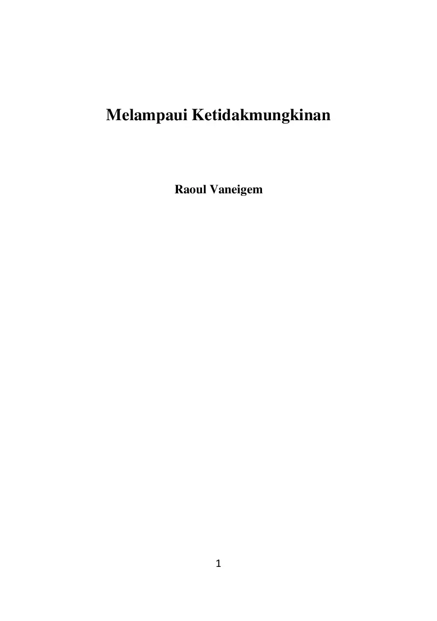 Melampaui Ketidakmungkinan