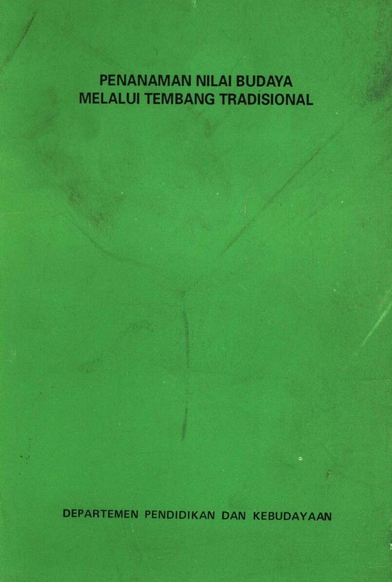 Penanaman nilai budaya melalui tembang tradisional