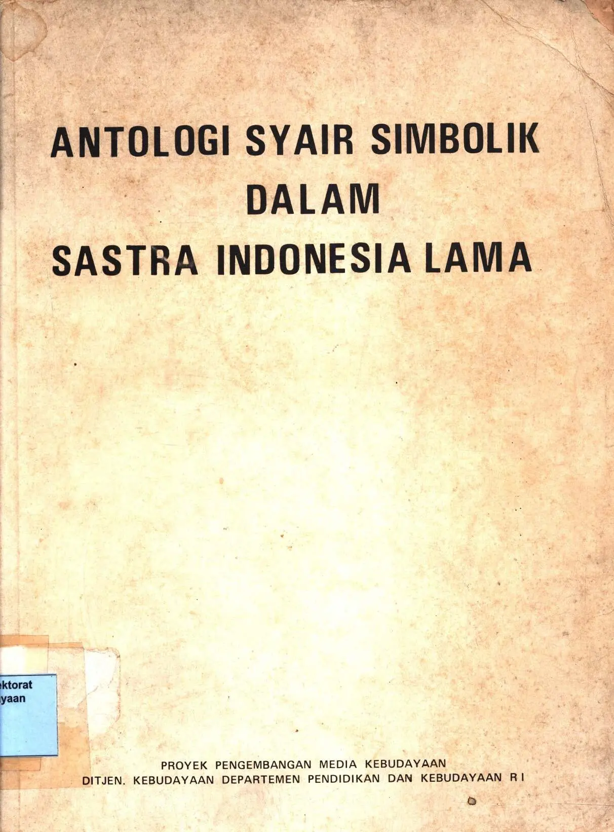 Antologi syair simbolik dalam Sastra Indonesia Lama