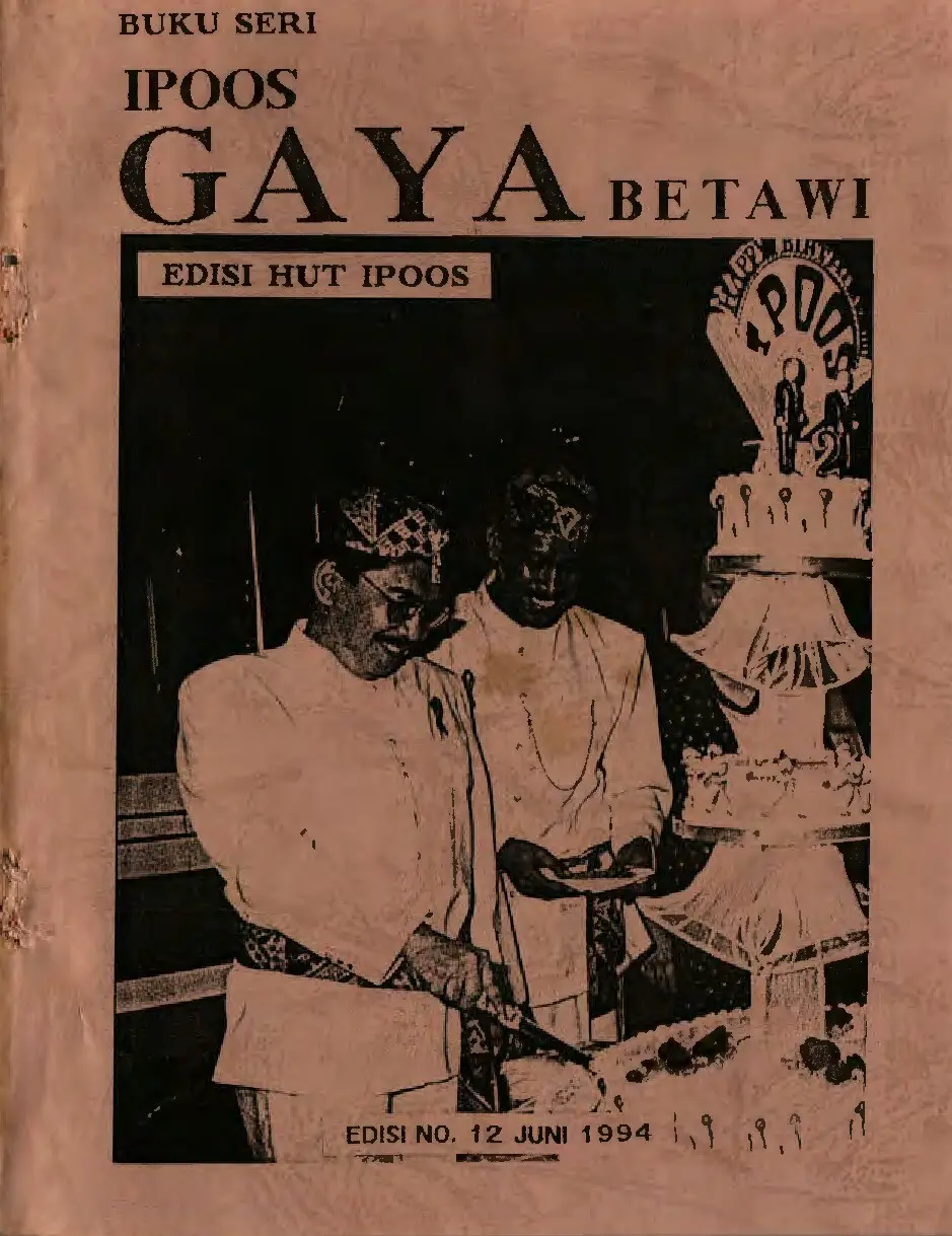 Buku Seri IPOOS GAYa Betawi #12
