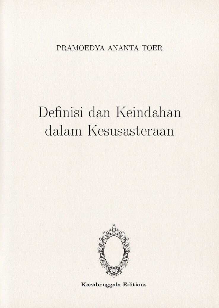 Definisi dan Keindahan dalam Kesusasteraan
