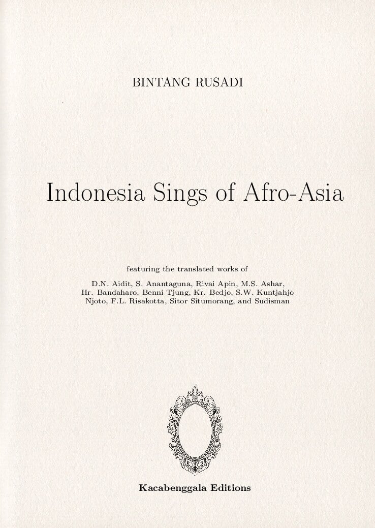 Indonesia Sings of Afro-Asia