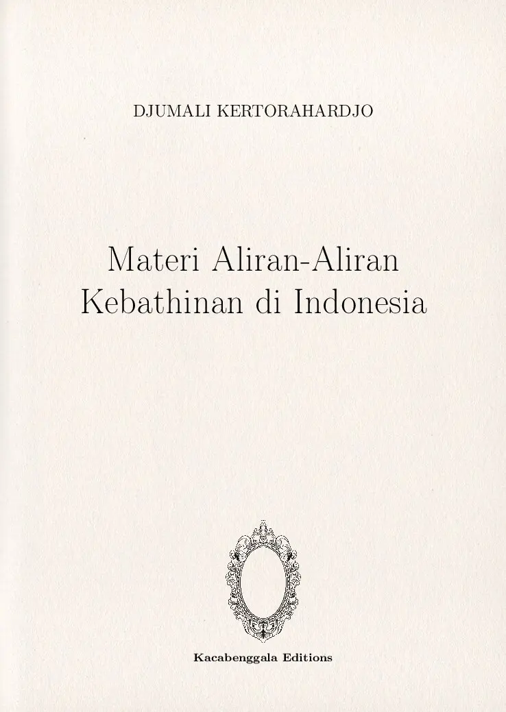 Materi Aliran-Aliran Kebathinan di Indonesia