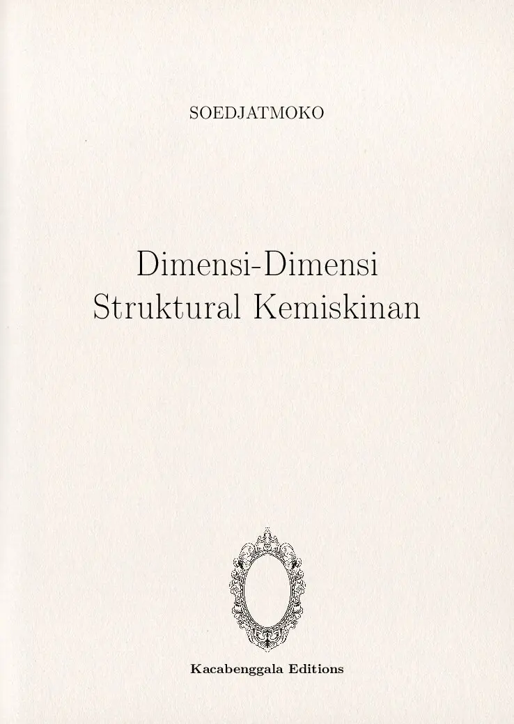 Dimensi-Dimensi Struktural Kemiskinan