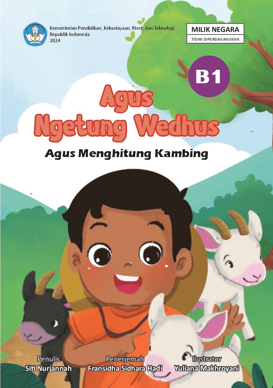 Agus ngetung wedhus = Agus menghitung kambing