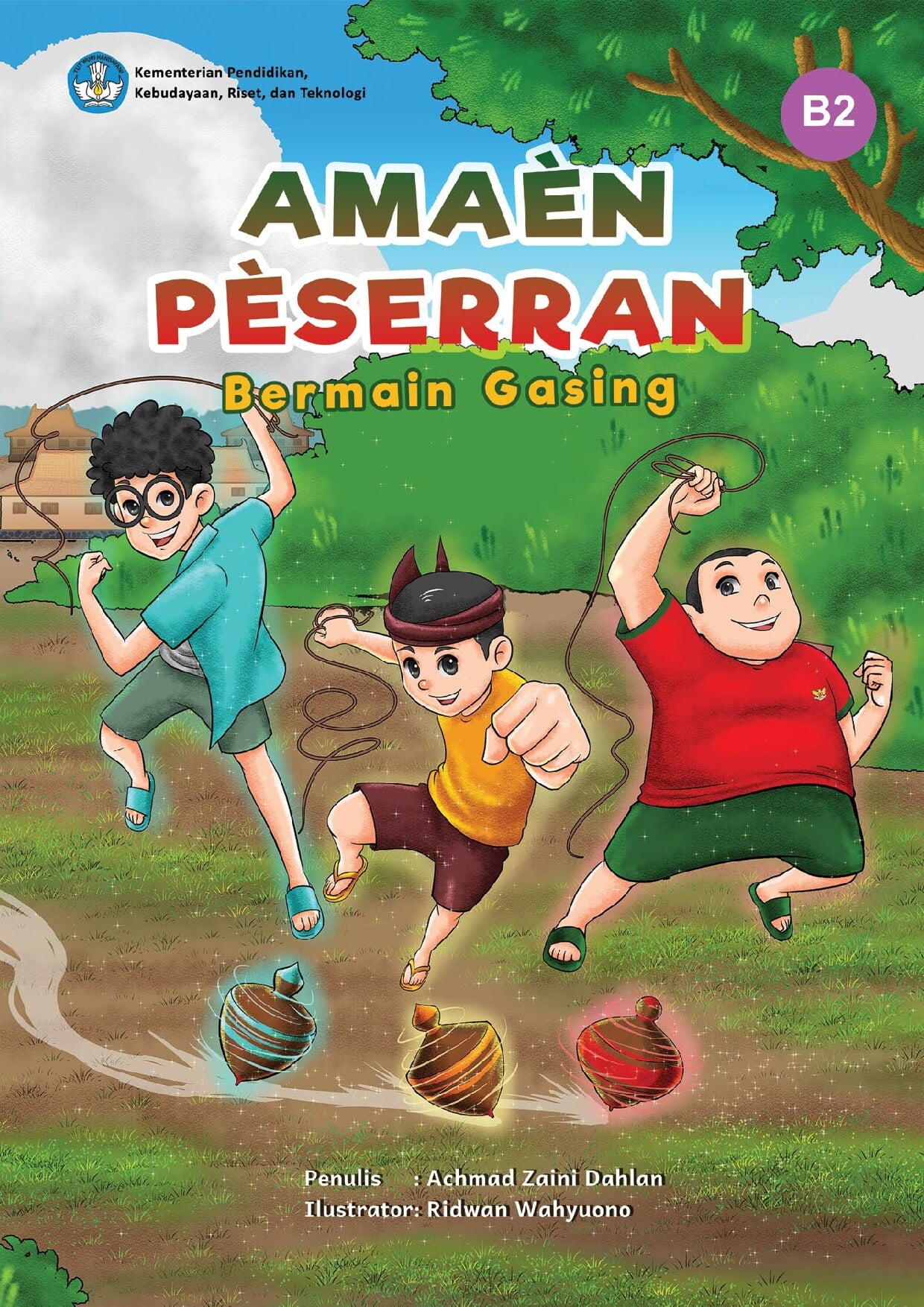 Amaèn pèserran=Bermain gasing