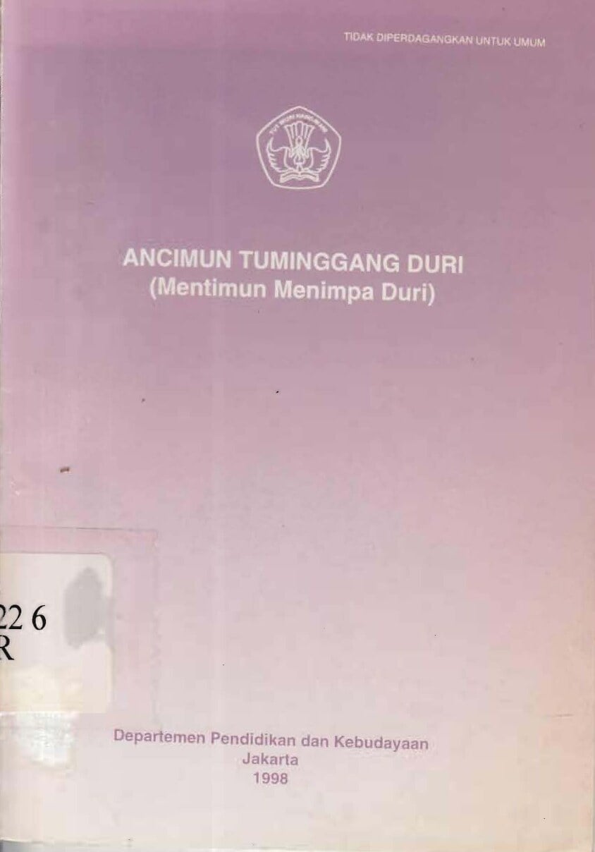 Ancimun Tuminggang Dui : mentimun menimpa duri