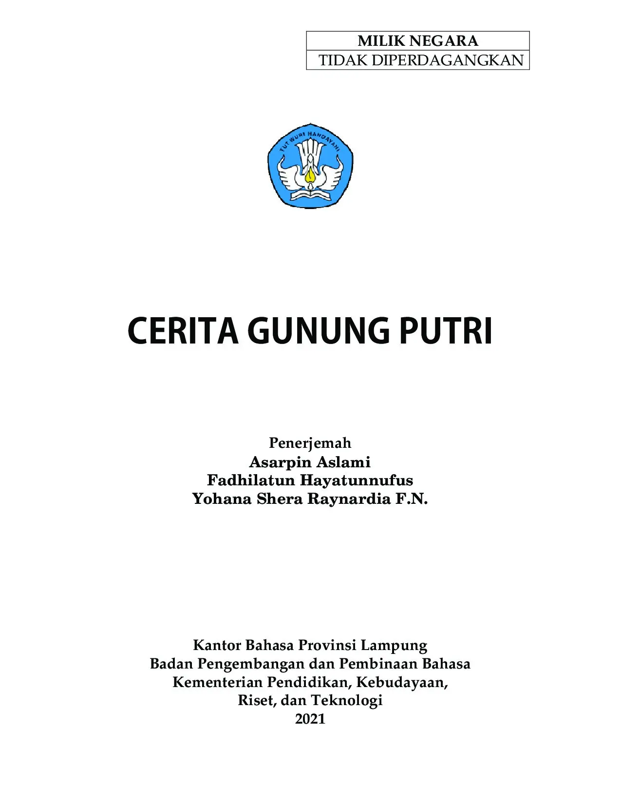 Cerita Gunung Putri