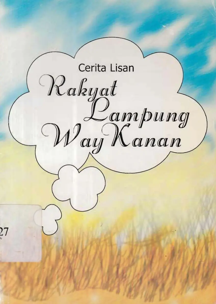 Cerita Lisan Rakyat Rakyat Lampung Way Kanan