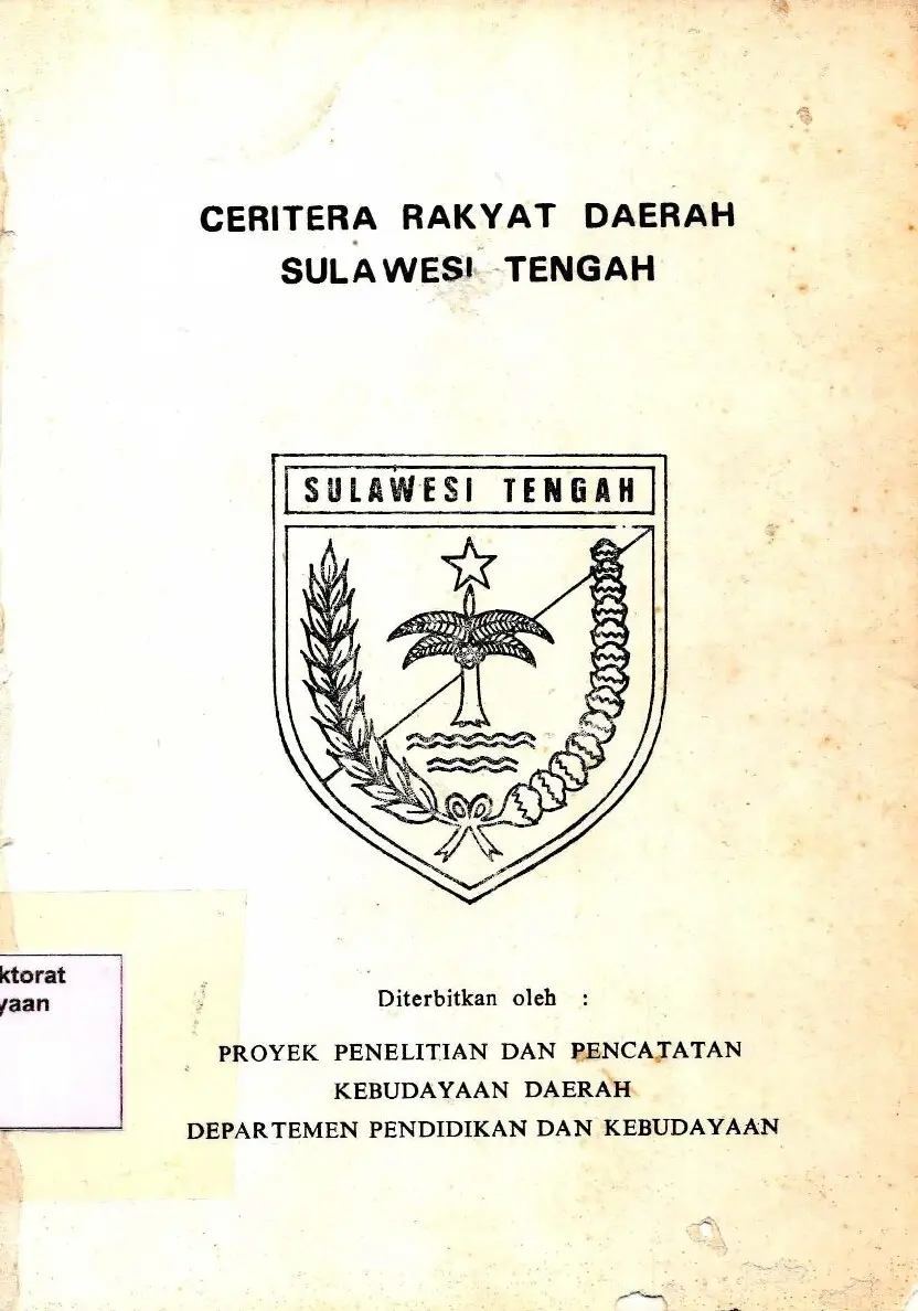 Ceritera rakyat daerah Sulawesi Tengah