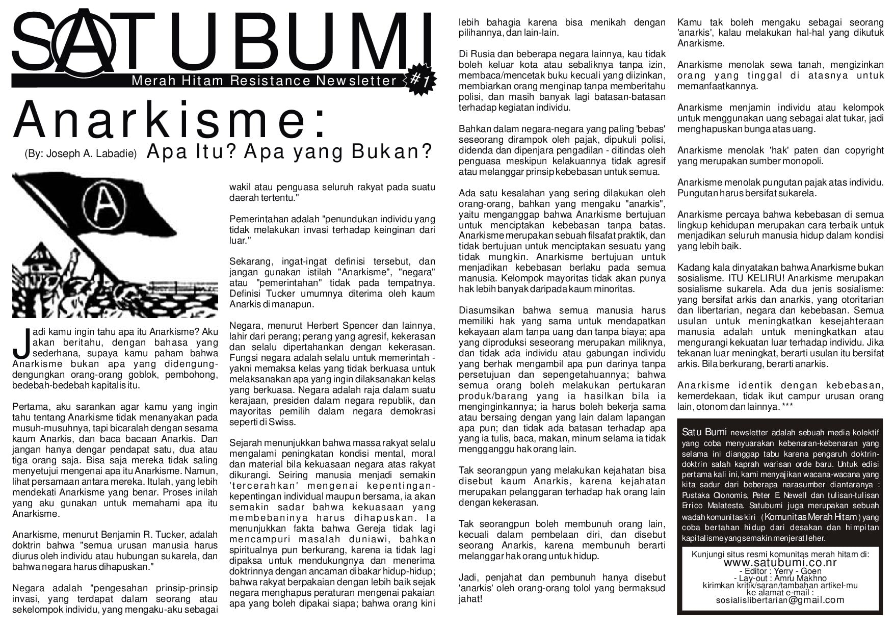 Satu Bumi/Merah Hitam Vol. 1