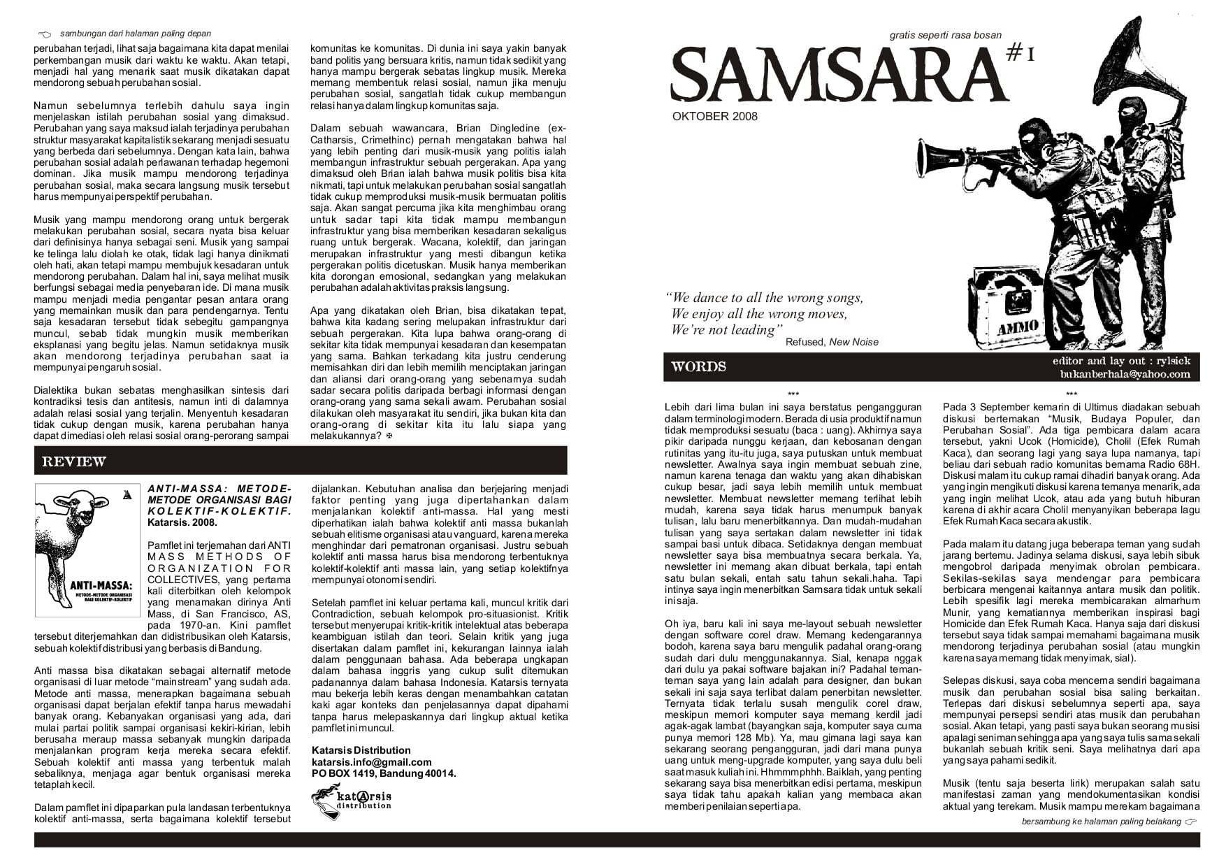 Samsara Newslatter Vol. 1