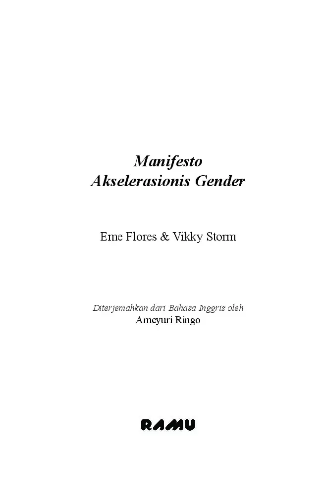 Manifesto Akselerasionis Gender