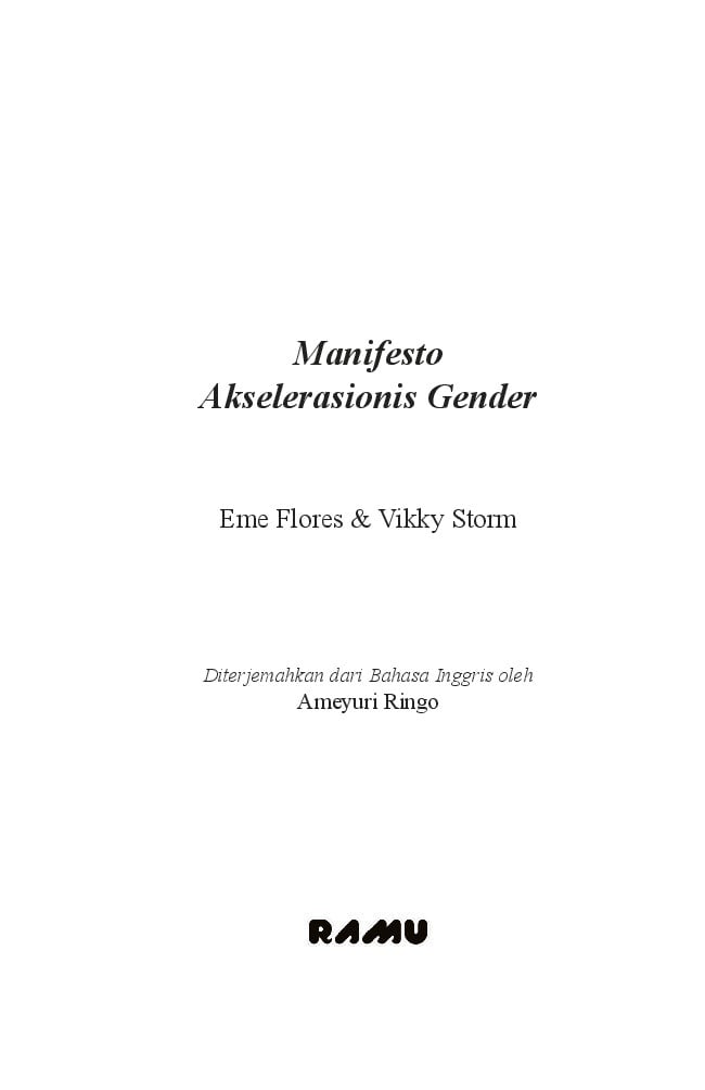 Manifesto Akselerasionis Gender