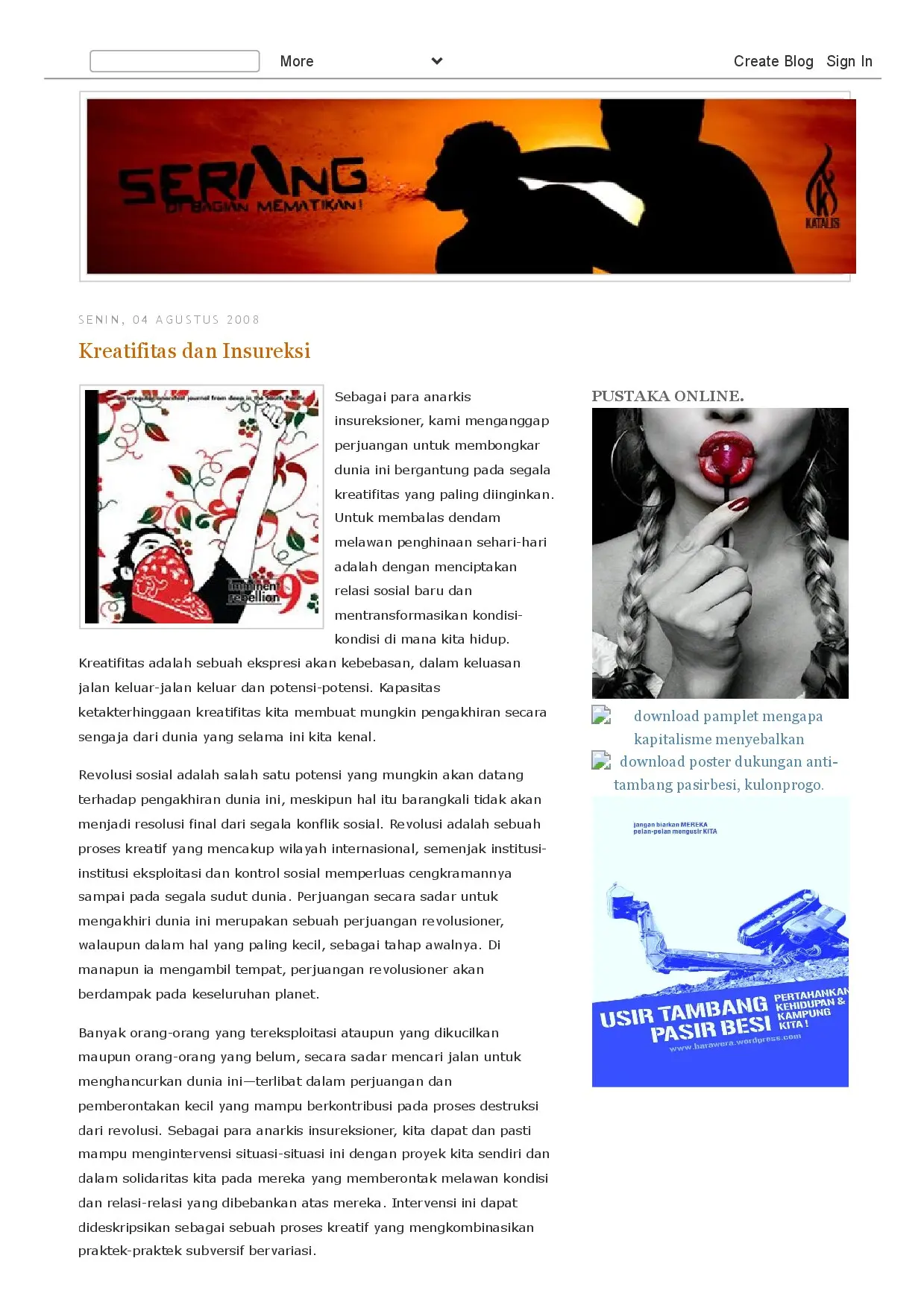 Kreatifitas dan Insureksi