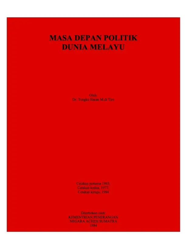 Masa Depan Politik Dunia Melayu