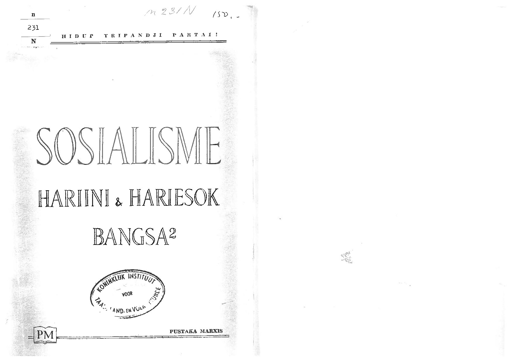 Sosialisme Hari ini dan Hari Esok Bangsa-Bangsa