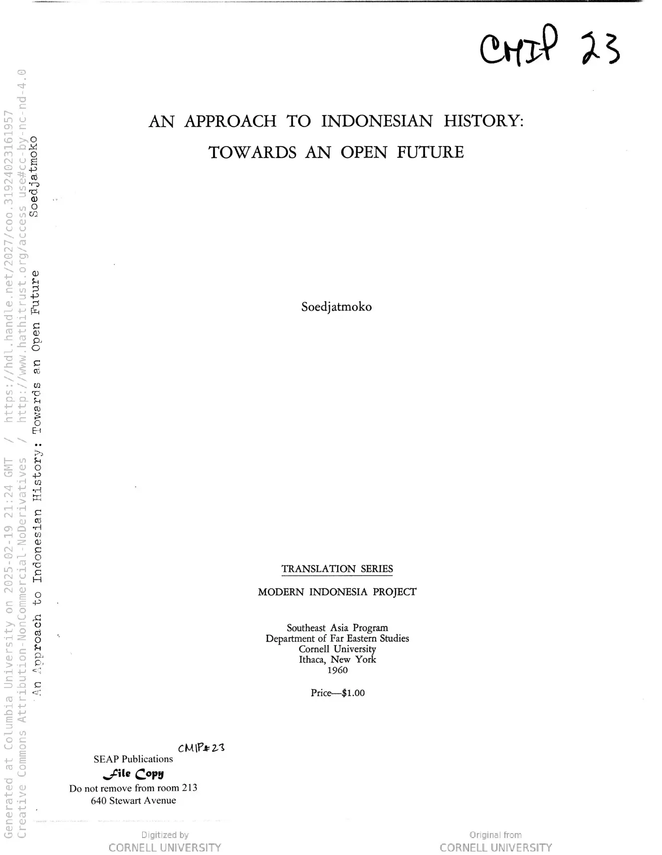 An approach to Indonesian history