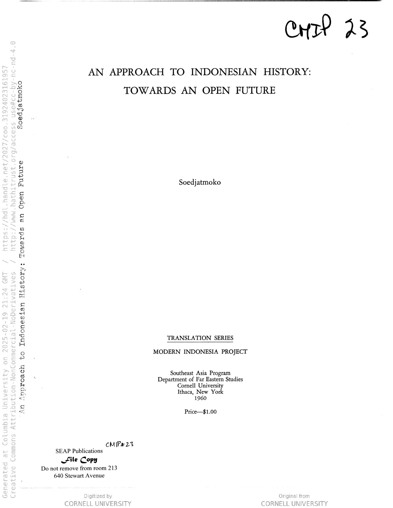 An approach to Indonesian history