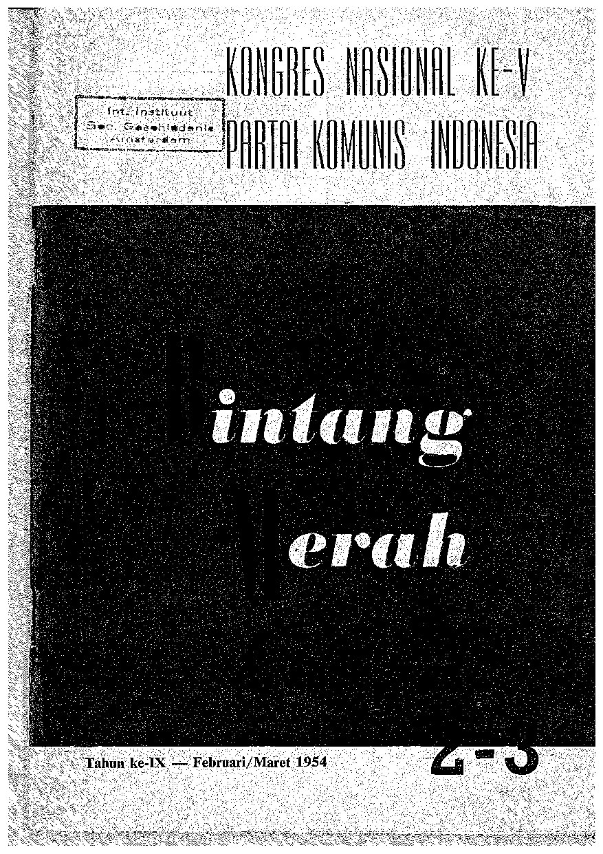 Bintang Merah Dokumen Kongres Nasional Ke-V PKI