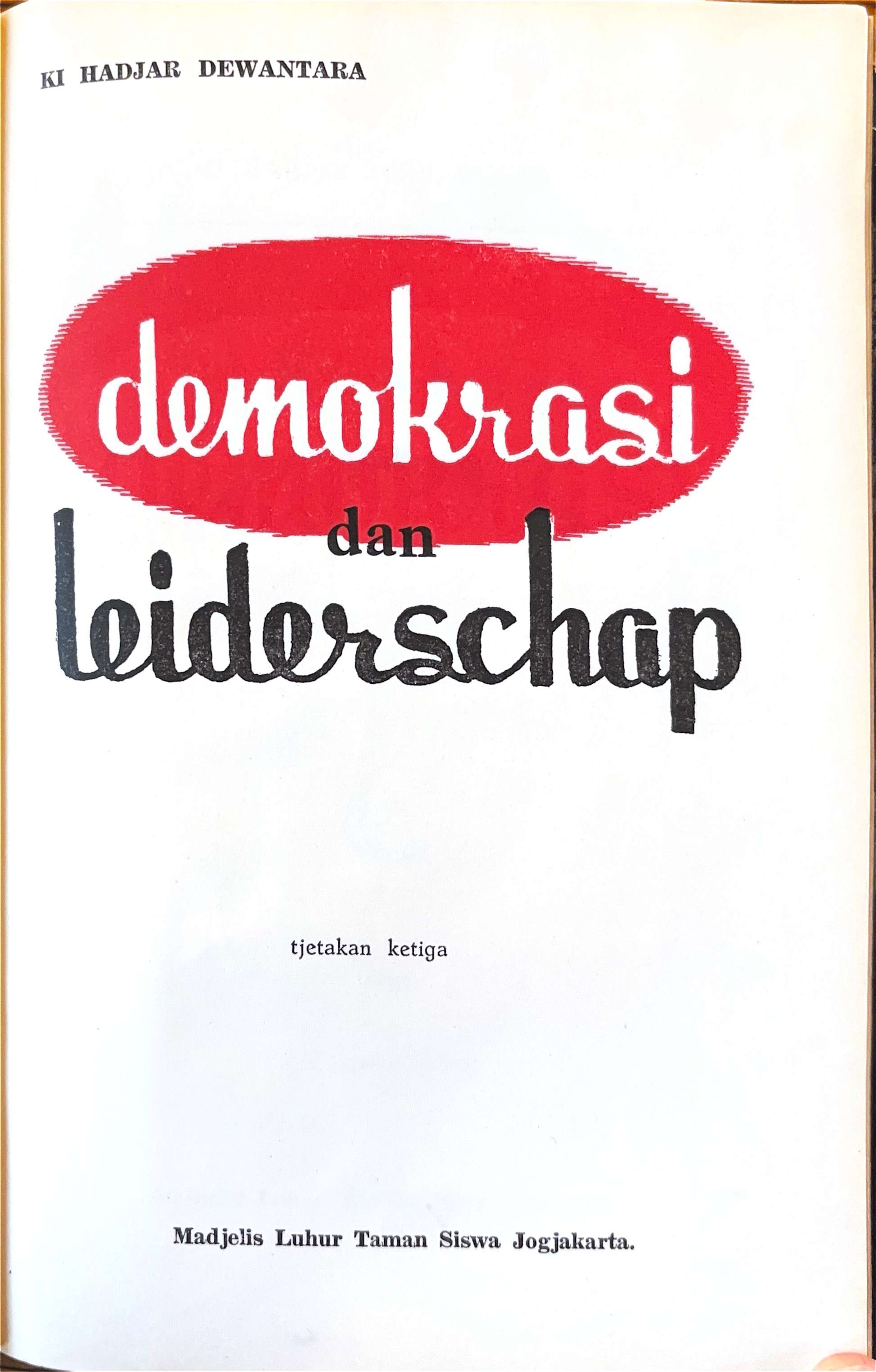 Demokrasi dan Leiderschap