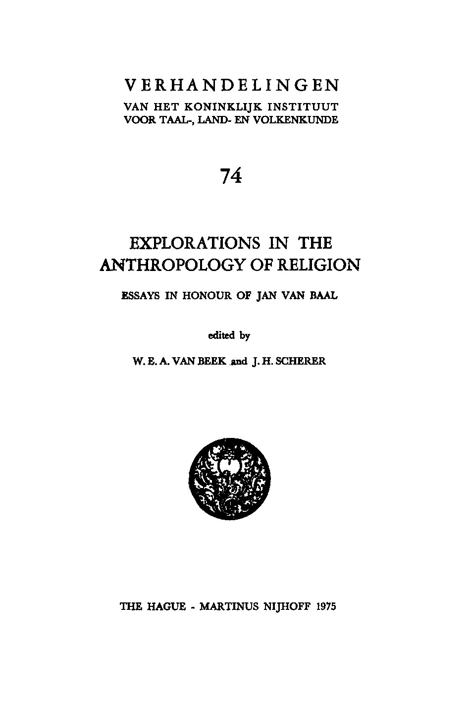 Explorations in the Anthropology of Religion
