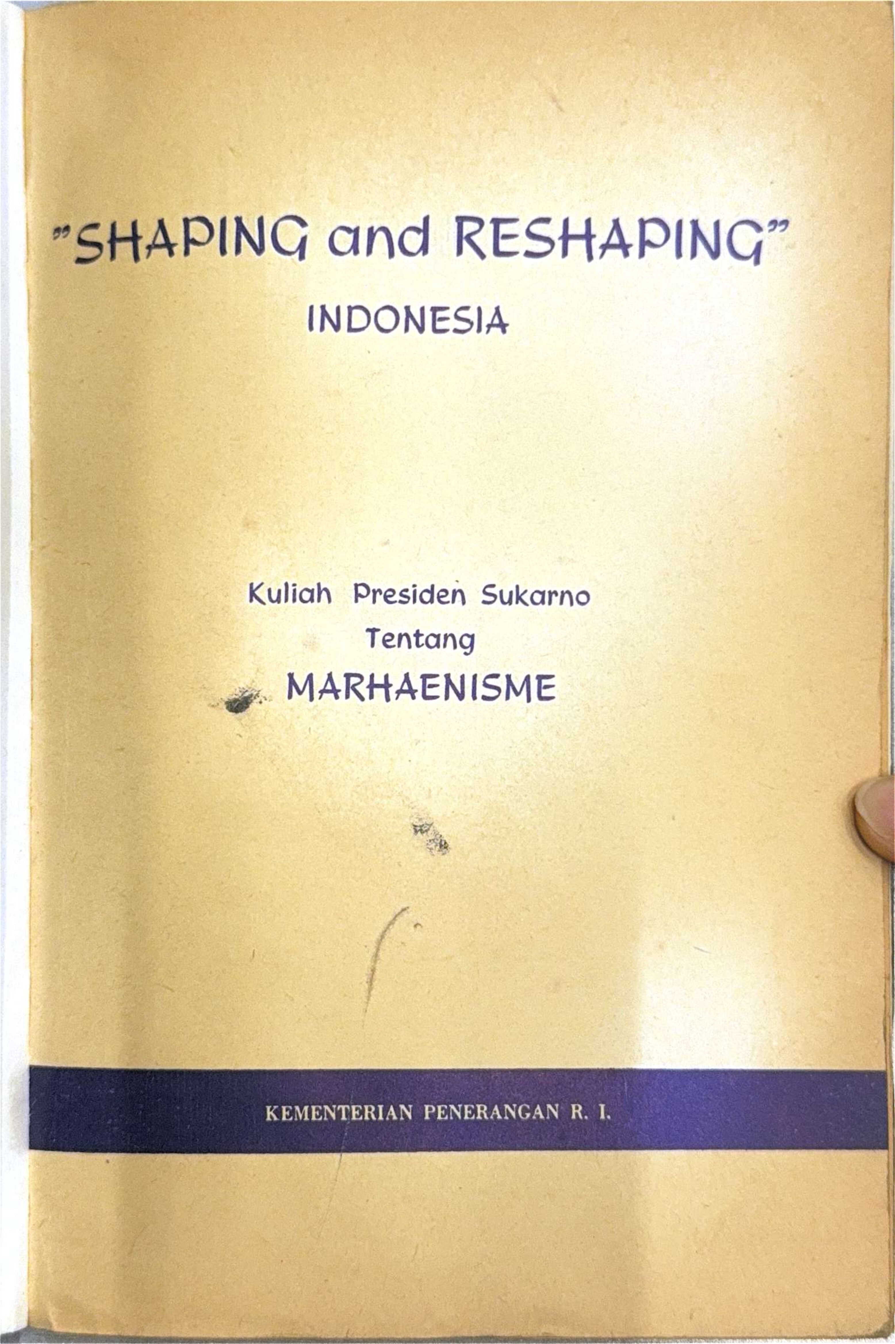 Shaping and Reshaping Indonesia